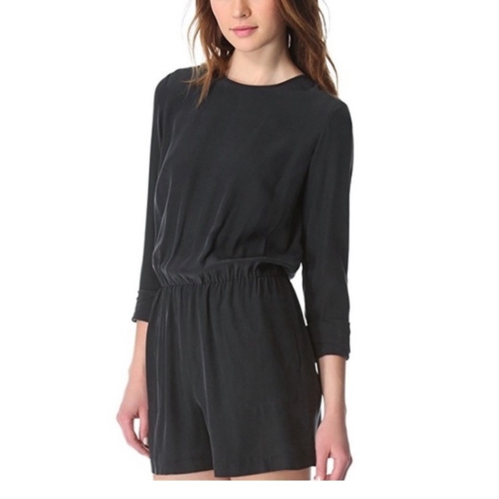 Club Monaco 3/4 sleeves Silk‎ Rompers Sz 8 NWT